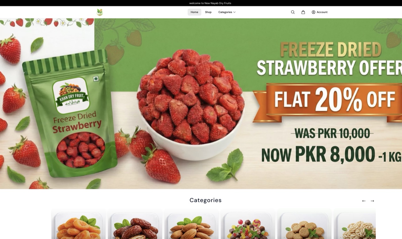 Nayab Dry Fruits project